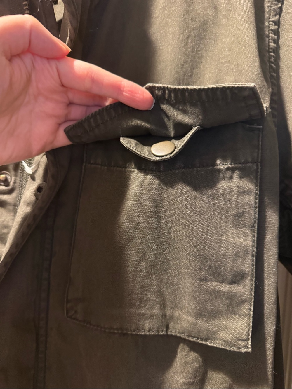 GAP Olive Green Military Utility Cargo Jacket - Picture 6 of 10